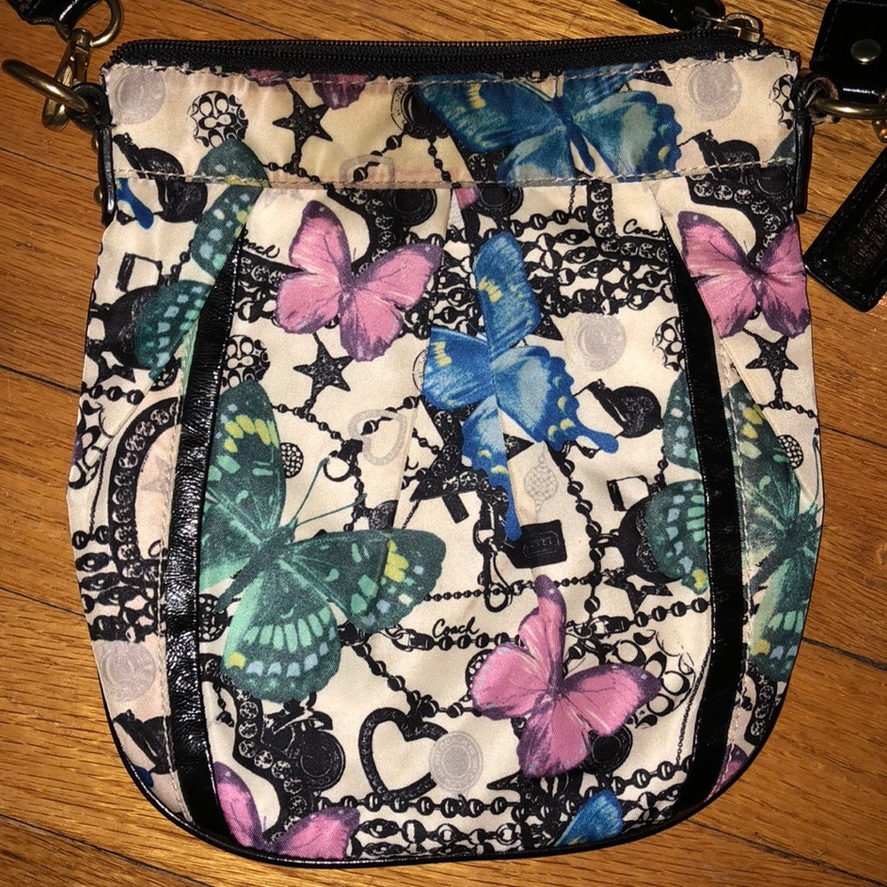 Coach Butterfly print crossbody bag rare